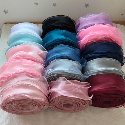 5M Headdress Gift Cake Packaging Ribbon Fishtail Yarn Ribbon Bow DIY Flower Handmade