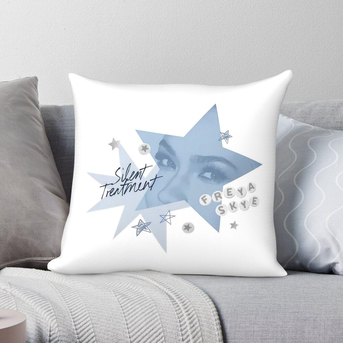 Exquisite Ornaments Unisex Freya Skye Silent Treatment Square Pillowcase Polyester Linen Velvet Pattern Zip Decor Throw Pillow Case Sofa Cushion Cover