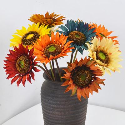 Sunflower Dahlia Artificial Flowers for Home Decor & Photography Props