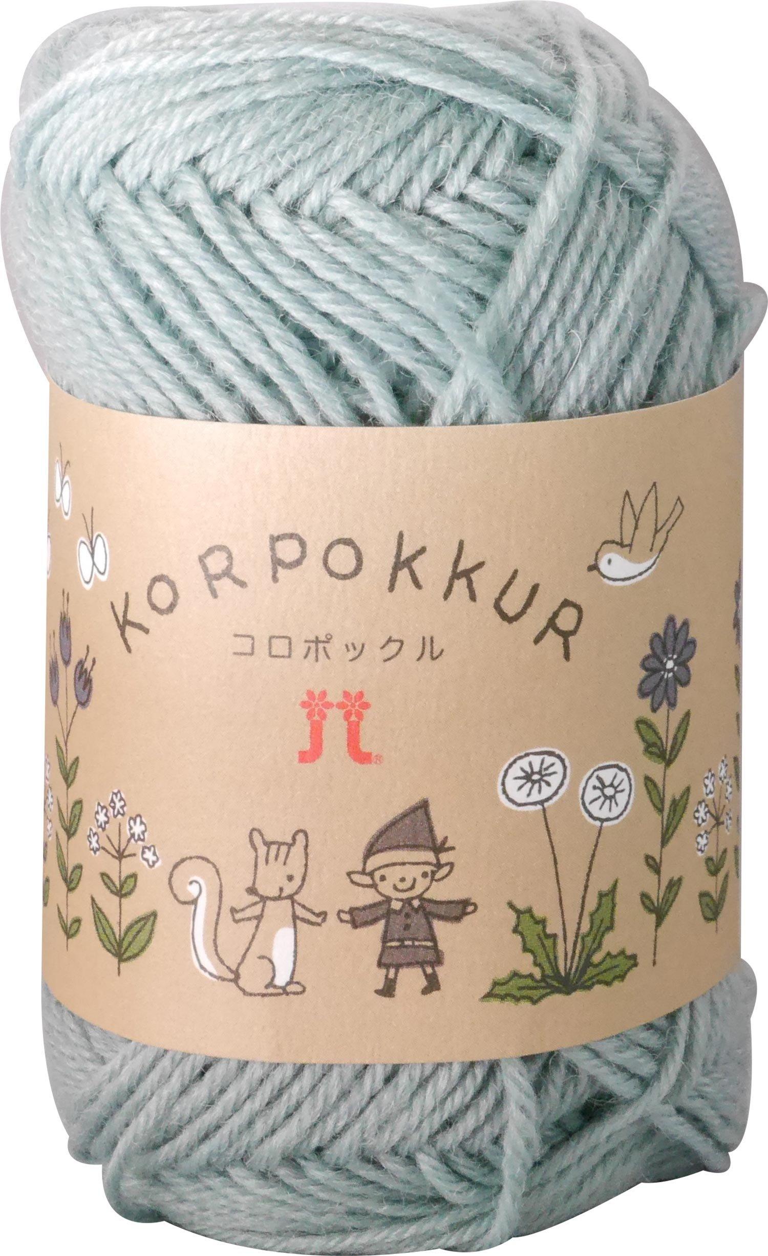 

Hamanaka Koropokkuru Yarn, Medium-Fine, Col. 21, Light Blue, 25g, Approx. 92m, Pack of 5, 2126