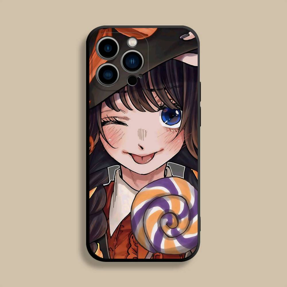 

Чехол для телефона с персонажем W-Waguri Kaoruko из аниме Для iPhone 17,16,15,14,13,12,Pro,Max,Plus,E,SE4,Air,Mini Черный Мягкий Чехол iPhone14