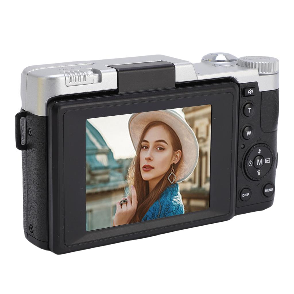 4K Digital Camera Autofocus 64MP Vlog Camera with 2.8 Inch 180 Degree   Screen Travel Camara for Photography