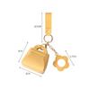 Trendy With Mirror Mini Bag Keychain PU Leather Luxury Earphone Key Bag Creative Handbag Pendant Bag Accessories