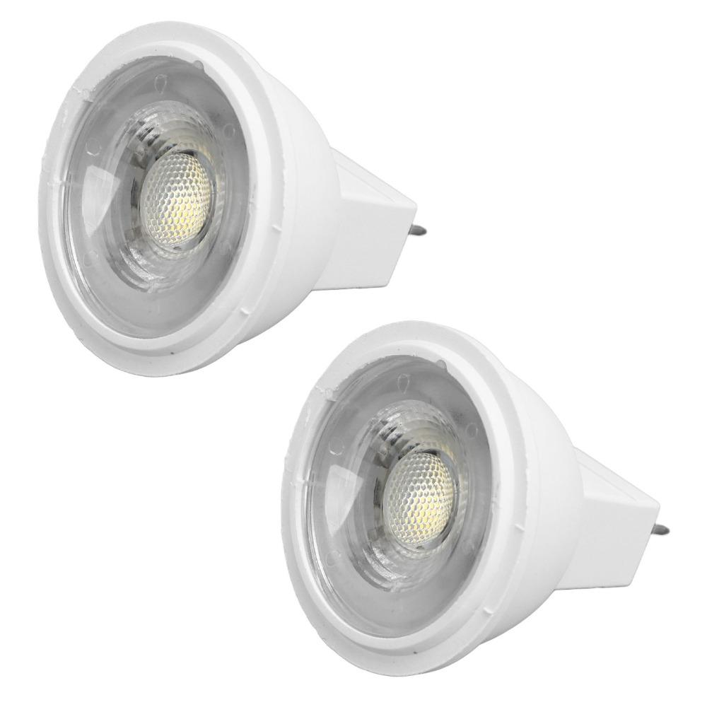 2PCS Bi-Pin Base GU4 Spotlight Bulbs 110V LED Light Bulb Durable MR11 Landscape Bulbs  Kitchen