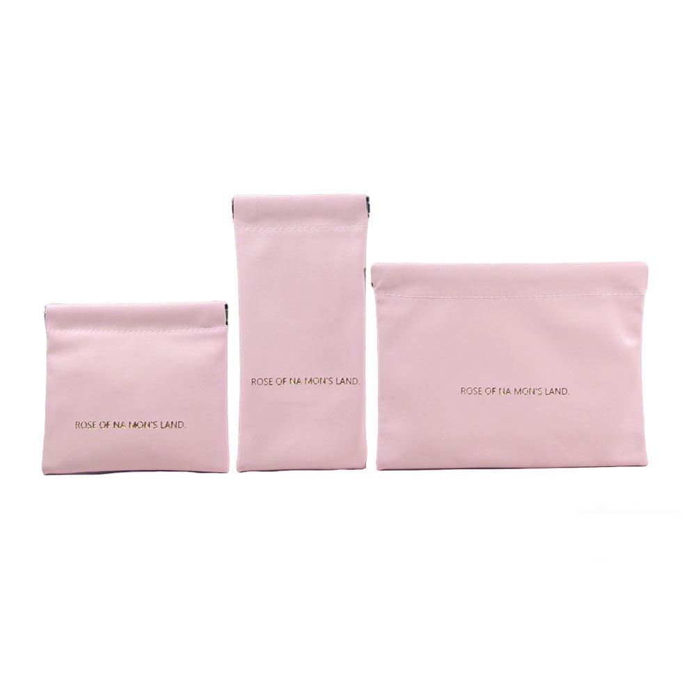 High-Value PU Pleated Cosmetic & Lipstick Travel Makeup Bag