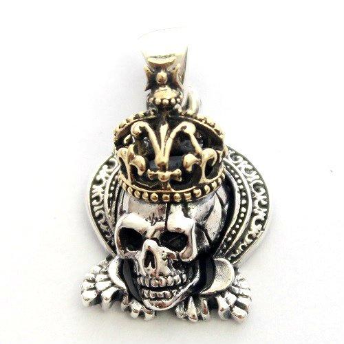 Goodvibrations Queen Skull Pendant Top In Silver 925