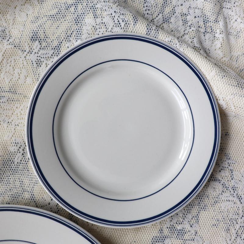 6/7/8/9/10/11-Inch Porcelain Steak Plate Deep Soup