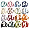 XS-XL Velvet Elegant Dog Harness And Leash Set Custom Name Pet Bowtie Collar Out Door Walking Leash Poop Bag Holder