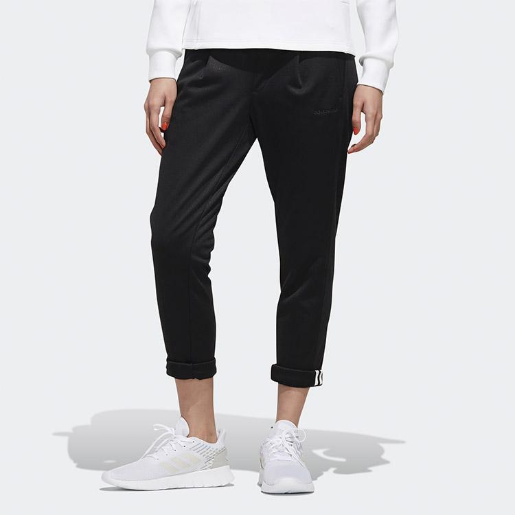 Adidas Neo Cuffed Knit Athletic Slim Pants Women Pants Black EI4662