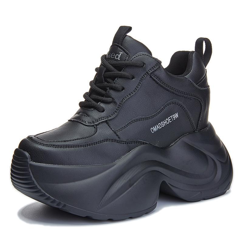 Inner Height Increase New Breathable Dad Shoes Platform Mesh Small Sports and Leisure Shoes