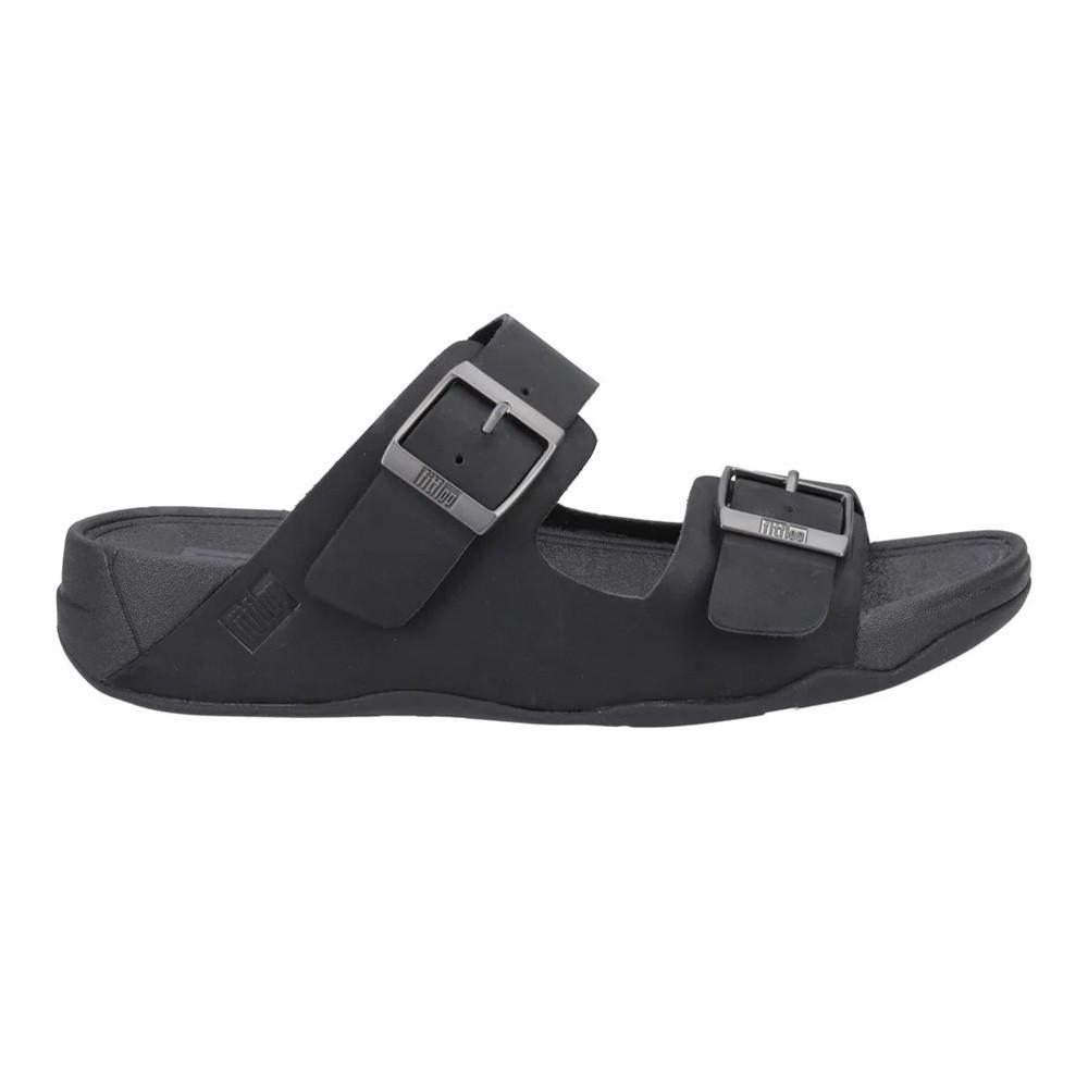FitFlop Mens Gogh Moc Leather Sliders