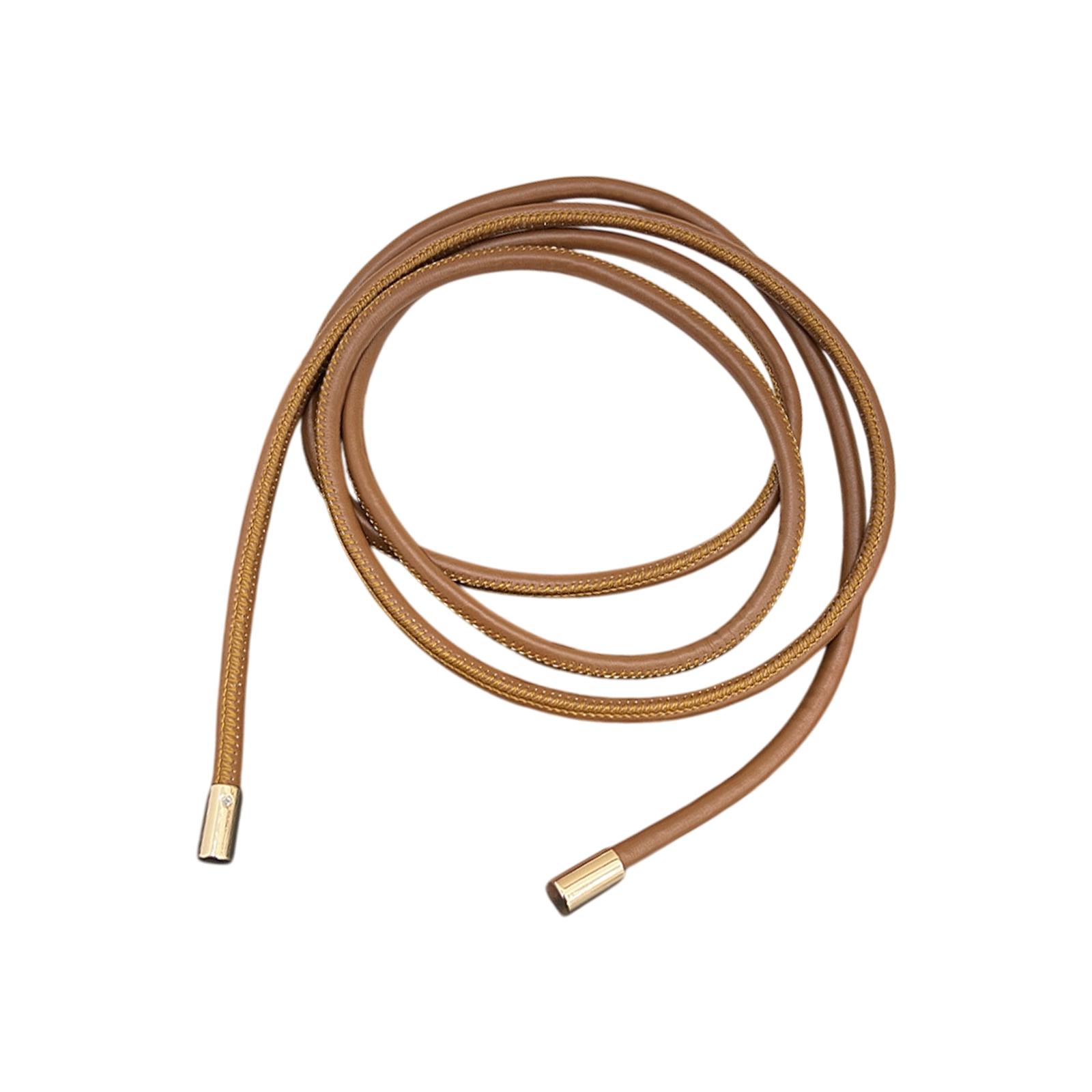 

Женский тонкий пояс из искусственной кожи в винтажном стиле с декоративной цепочкой на талию для украшения платья и пальто разноцветный