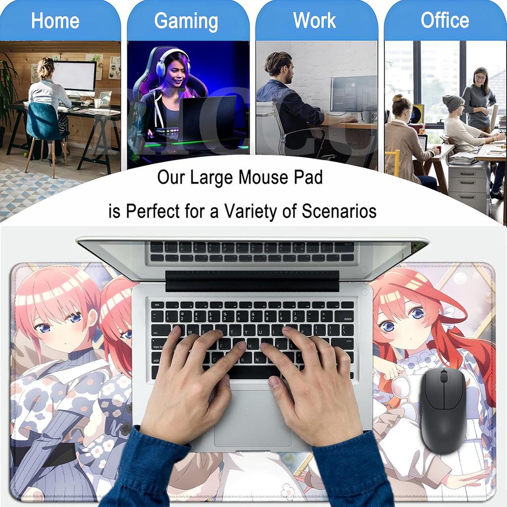 HD Office XXL The Quintessentials Quintuplets Mouse Pad Placemat Computer Gamer MousePad Carpet Anime Girl Keyboard PC Desk Mat