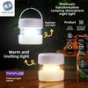 Luz de camping LED plegable portátil, lámpara colgante multifuncional para exteriores y tienda