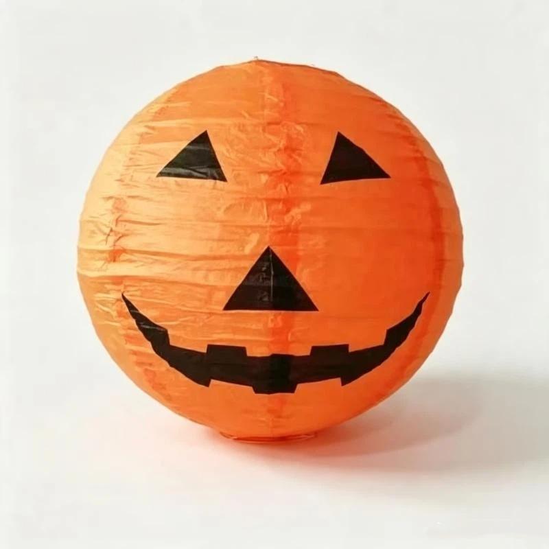 1Pcs Halloween Hanging Paper Lantern For Home Indoor Outdoor Garden Decoration Halloween Party Horror Pumpkin Props Ornaments
