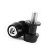 Motorcycle CNC Aluminium Alloy Swing Arm Spool Sliders Stand Swingarm Bobbins(10mm, Black)