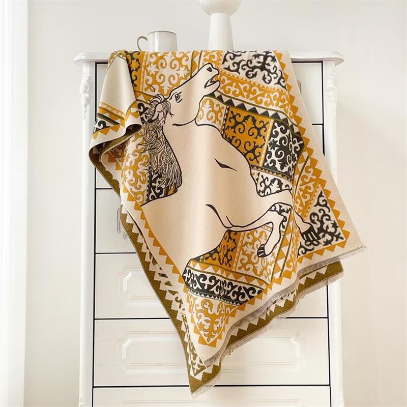Elegant Women s Double-Sided Warm Winter Scarf 190x65cm