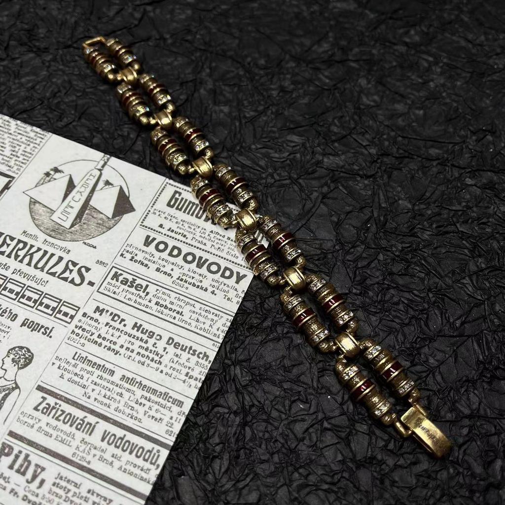 Vintage Ancient Egyptian Handmade Bracelet Heavy Industry / Edition Studded Drip Oil Accessories