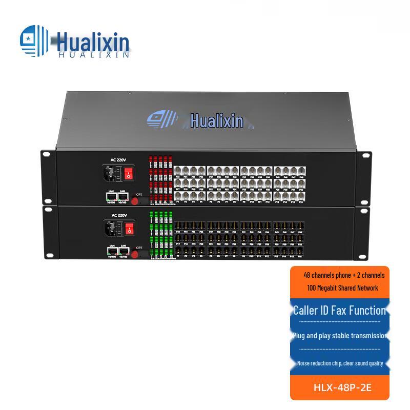 HUALIXIN Telephone Fiber Optic Converter 2-Port 100M Shared Network (FC Interface)