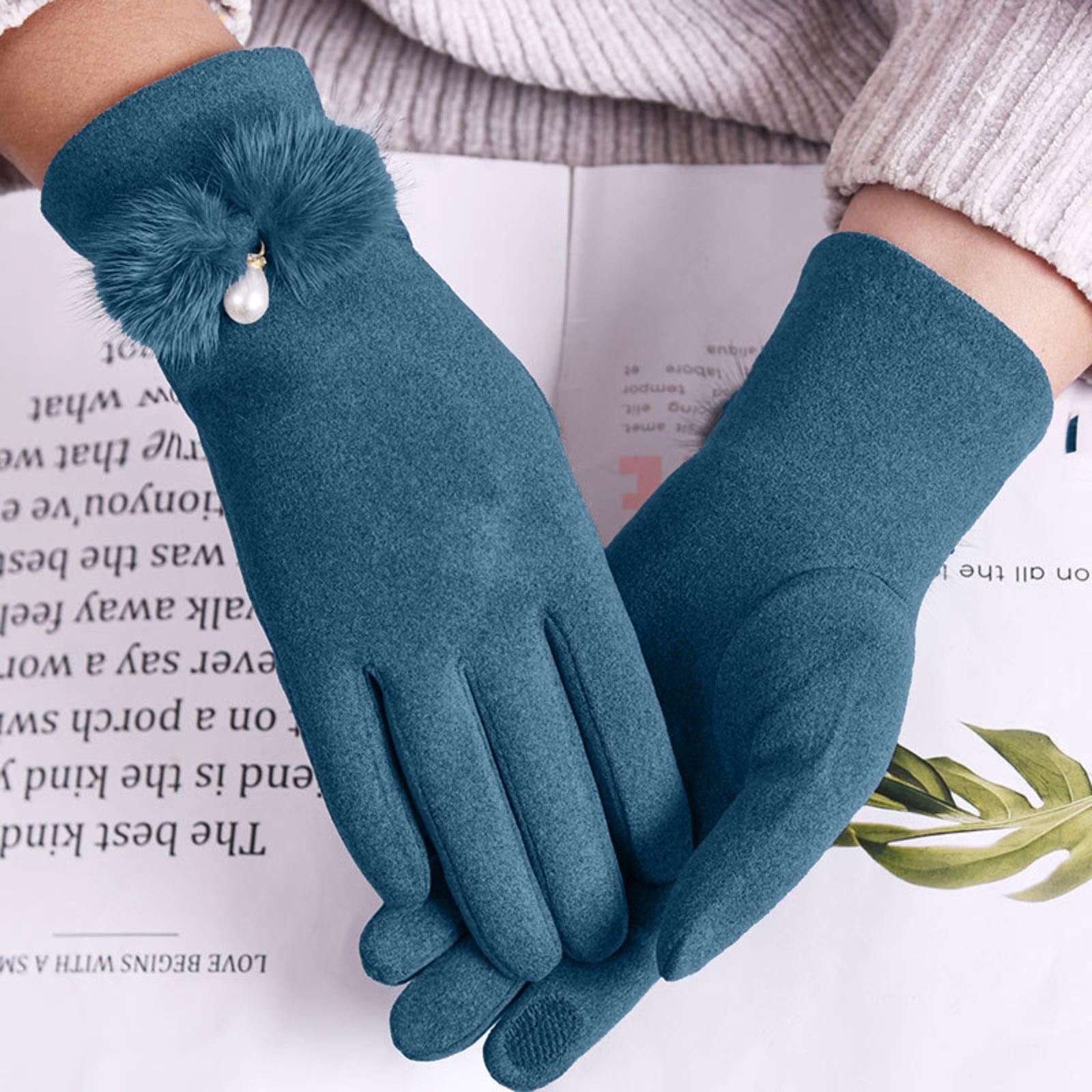 

Детские теплые перчатки плюс флисовые перчатки, защищающие от холода One Size небесно-голубой