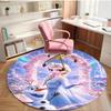 Frozen Print Round Rug, Washable Floor Carpet, For Entryway Dorm Laundry Room Office Study, Home Decor Birthday Christmas Gift