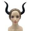 Gotisk Djevelhorn Pannebånd Imiterte Falske Oksehorn Hårbøyle Halloween Utkledning Hårtilbehør for Halloween Cosplay Karneval
