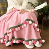 1pc Ombre Rose Bouquet Blanket, Multi-Functional Cover Blanket, Office Nap Blanket And Air Conditioner Blanket