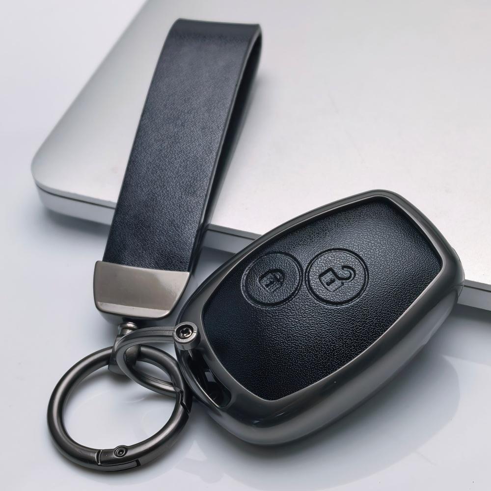 

Zinc Alloy Leather For Renault Traffic Logan 2 Vivaro Primastar Movano Nissan Terrano Benz Smart Fortwo 2 Buttons Key Case Fob