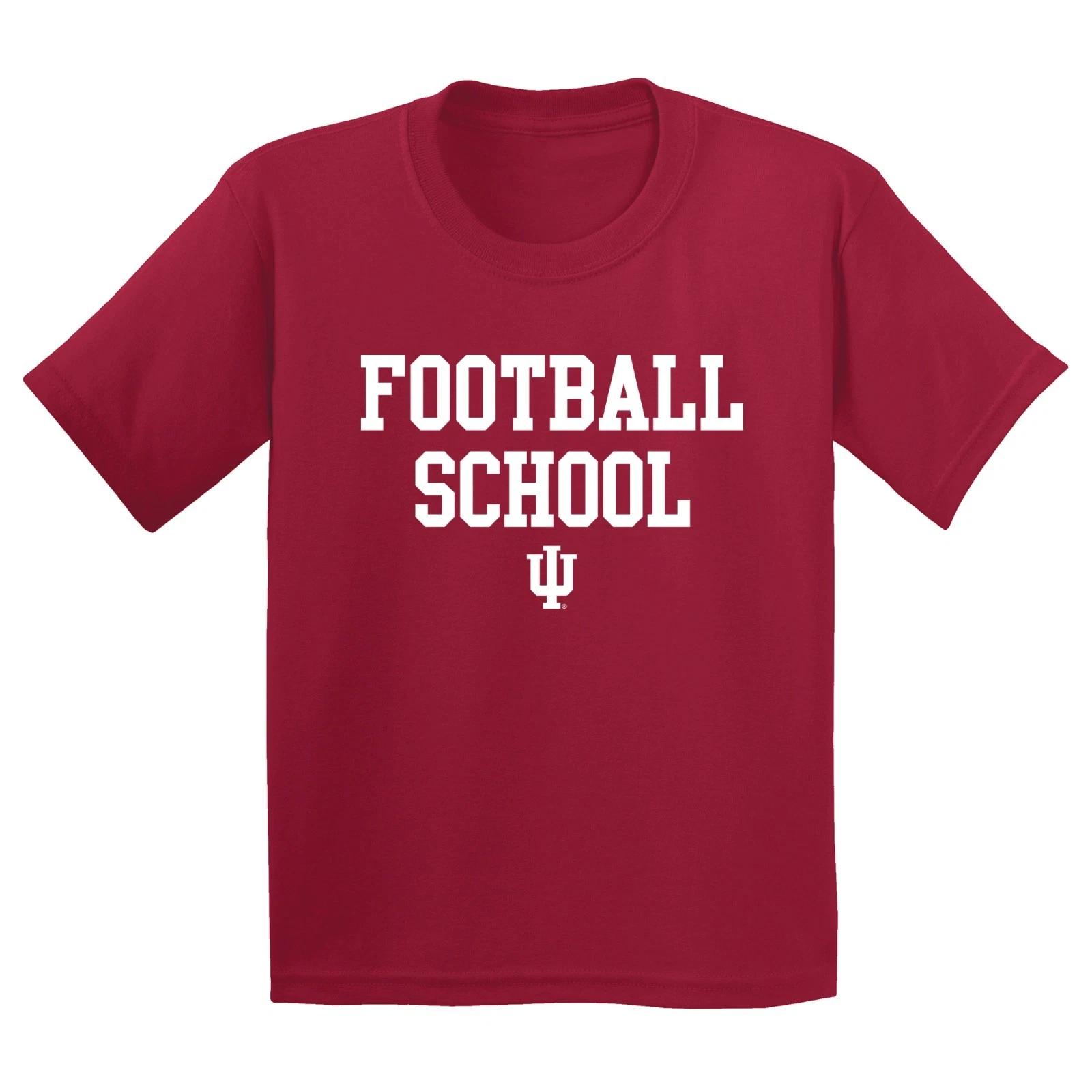 Indiana Football School Youth T-Shirt - Cardinal XL