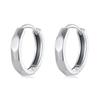 WOSTU 925 Sterling Silver Simple Geometric Hoop Earrings For Women Minimalist Jewelry European Pendientes Party Gift