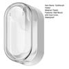 Wall Mount Toothbrush Holder with Cover Waterproof Dust-Proof No Drill Bathroom Single Electric Toothbrush Hanger Organizer