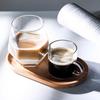 2 Piece 2 Flow Guide Port Glass Coffee Cup Set 120 ML Milk Cup Multi-purpose Espresso Cup Set  Bar