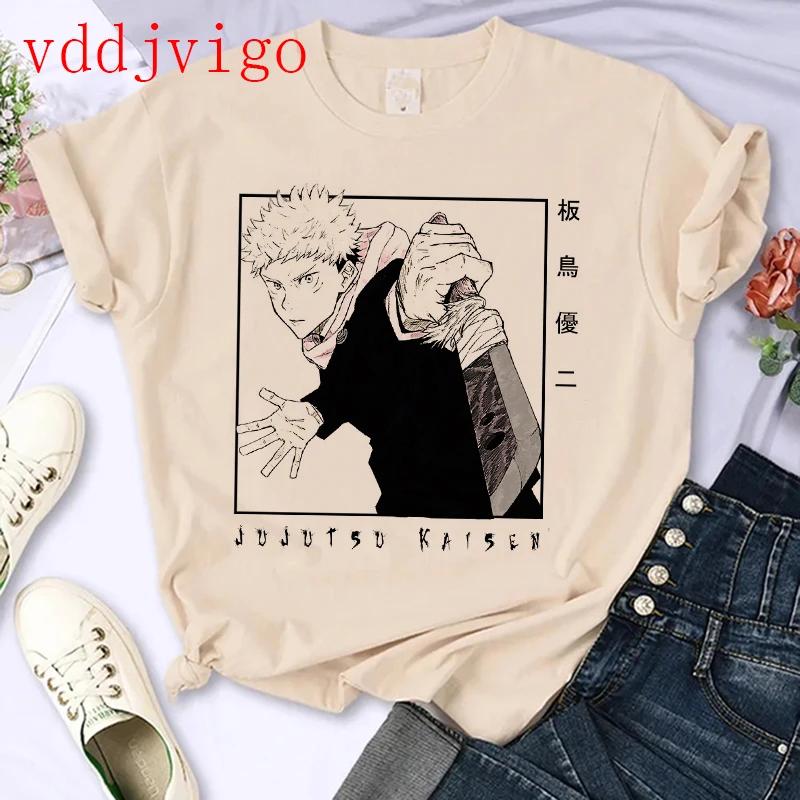 Streetwear Tshirt Japanese Anime Tshirt Jujutsu Kaisen Gojo Satoru Yuji Itadori Unisexga T Shirt Top Tees Clothes Y2k 90s