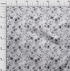 oneOone Cotton Flex Gray Fabric Abstract Watercolor Floral Fabric For Sewing Printed Craft Fabric By The Yard 40 Inch