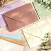 Premium Stationery for Literary Letters 10PCS Petal Art Envelopes, Real Floral Texture Design, Thick Paper Western Style Fresh Envelopes Thank