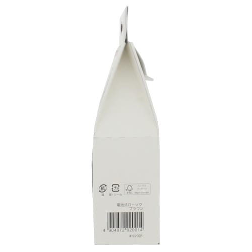 Battery-operated Candle, Brown, 1 Piece