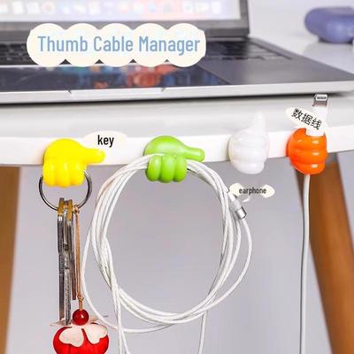 Duimhaakclip: Sterke Zelfklevende Kabel Organizer voor Slaapkamer - Ponsvrije Draadopslag Oplossing