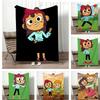 Animation Character W-WyldeS PakS Throw Lightweight 240g Flannel Blanket Soft Skin-friendly for Summer Cooling