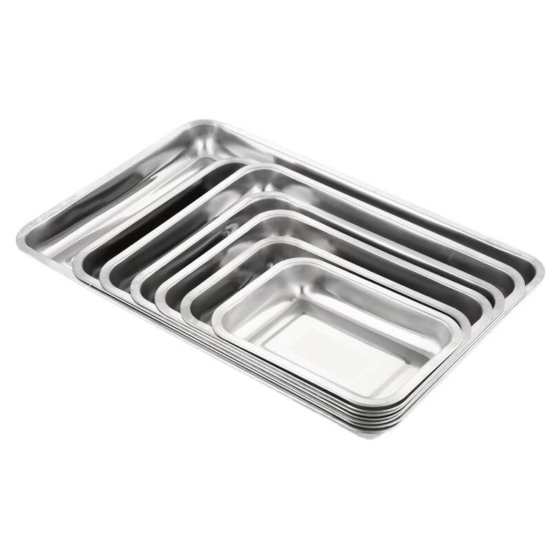 

Thickened Food-Grade 304 Stainless Steel Rectangular Tray