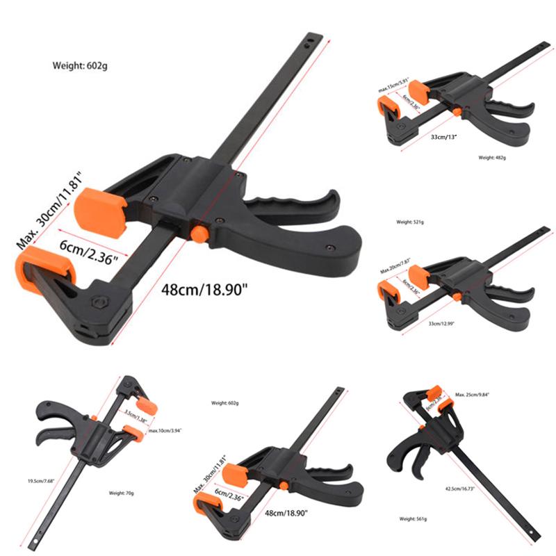 Adjustable Wood F Clamp 4/6/8/10/12 Inch for DIY and Decorations