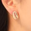 CARLIDANA Fashion Ocean Summer Beach Shell Shaped Earrings Stud Earrings Stainless Steel Earrings Waterproof Jewelry for Women