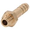 Gas Tank Adapter Aluminum Alloy 10mm Valve Fitting Parts with Two Rubber Rings for Outdoor Camping Barbecue