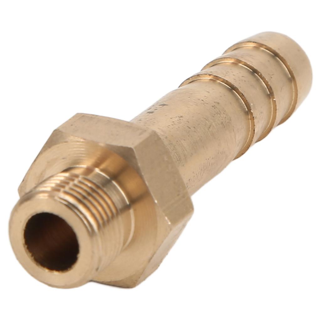 Gas Tank Adapter Aluminum Alloy 10mm Valve Fitting Parts with Two Rubber Rings for Outdoor Camping Barbecue