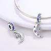 Charms Plata Blue And Purple Star And Moon Pendants Fit Original Bracelets Charms For Women Jewelry Diy Making Gifts
