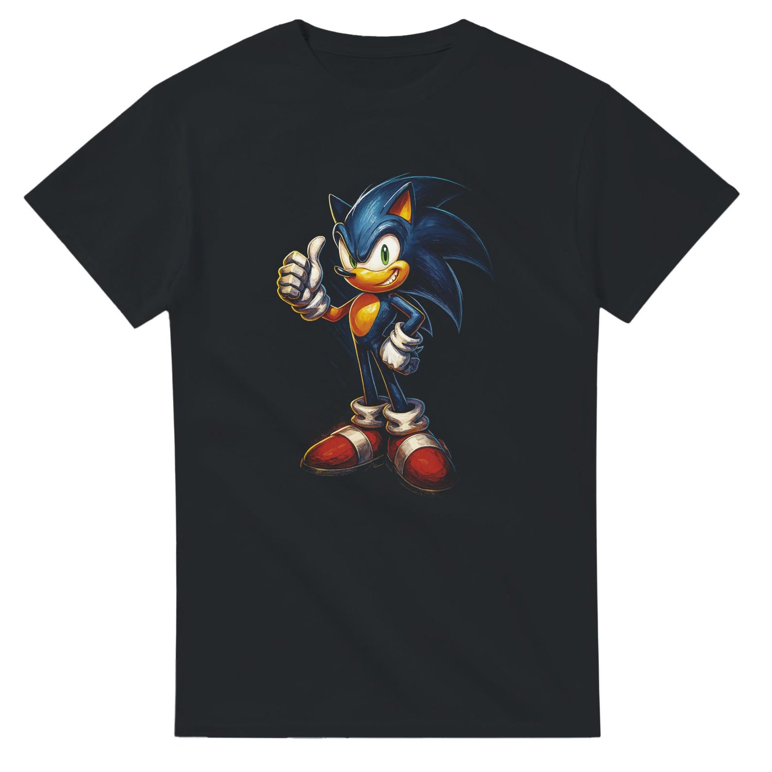 Sonic Halftone Heavyweight Unisex Crewneck T shirt | Gildan® 5000 S