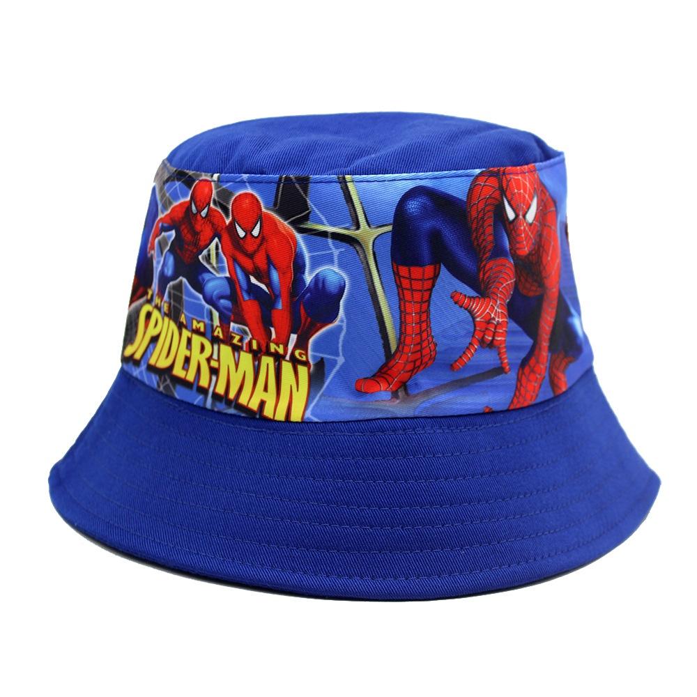 Cartoon Kids Fishing Hat With Sun Protection In Cars Stitch Spiderman And More!