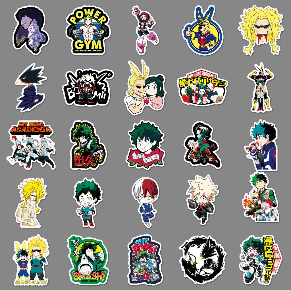 106 Photos of My Hero Academy Crow's Personality Japanese Comics Guka Manual Account DIY Skateboard Suitcase Stickers Waterproof