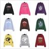 24SS Unisex Hip Hop Puff Print 555555 Terry Heavyweight Hoodie