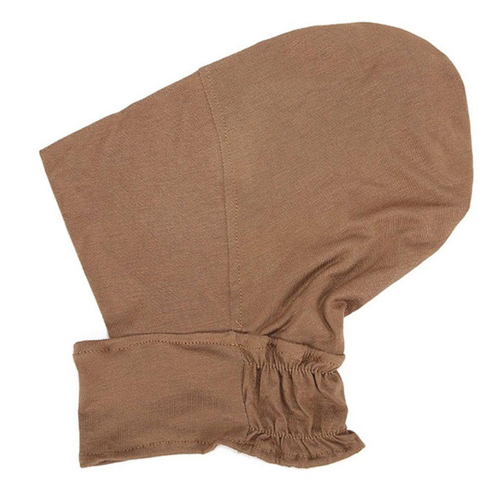Head Wrap Ninja Hat Solid Color Islamic Women Hijab Head Scarves Muslim Underscarf Bonnet Turbans