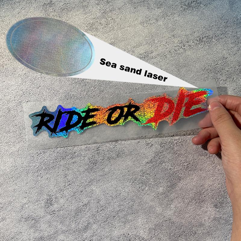 1PC RIDE OR DIE Car Stickers Waterproof  for Auto Window Bumper DIY Motorcycle Helmet Fuel Tank Bicycle Universal Vinly Decals